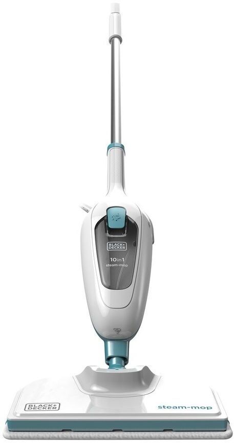 Black & Decker FSMH13E10-GB 10-in-1 Steam Mop - White &amp; Blue, Black