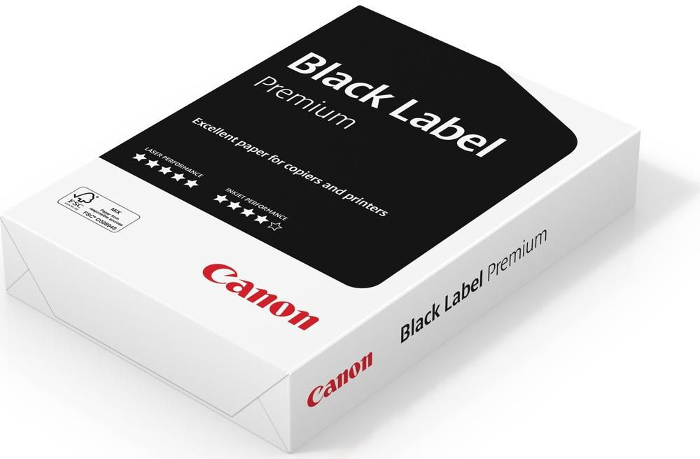 Canon A4 Premium Black Label Paper - 500 Sheets, Black