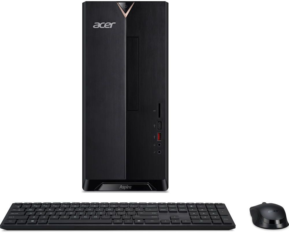 Acer Aspire TC-1660 Desktop PC - Intel Core i5, 1 TB HDD &amp; 256 GB SSD, Black, Black