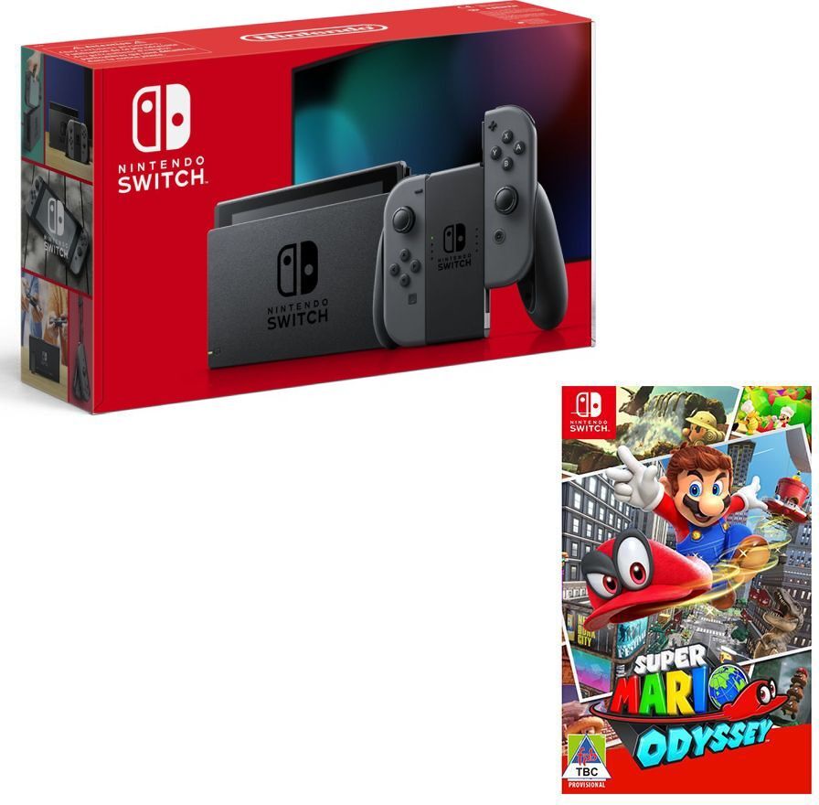 NINTENDO Switch &amp; Super Mario Odyssey Bundle