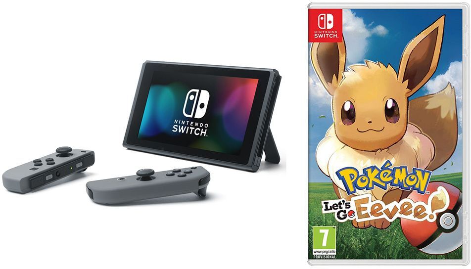 NINTENDO Switch &amp; Pokemon: Let's Go Eevee! Bundle