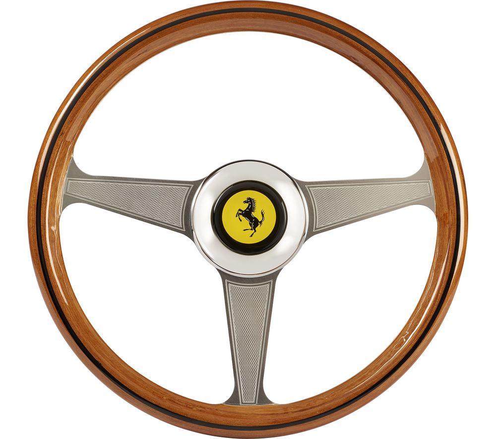 Thrustmaster Ferarri 250 GTO Racing Wheel Add-On - Silver &amp; Brown, Silver