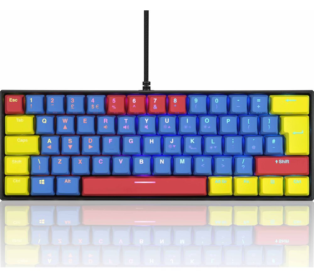 ADX Firefight MK06B22 Mechanical Gaming Keyboard - Blue, Red &amp; Yellow, Blue