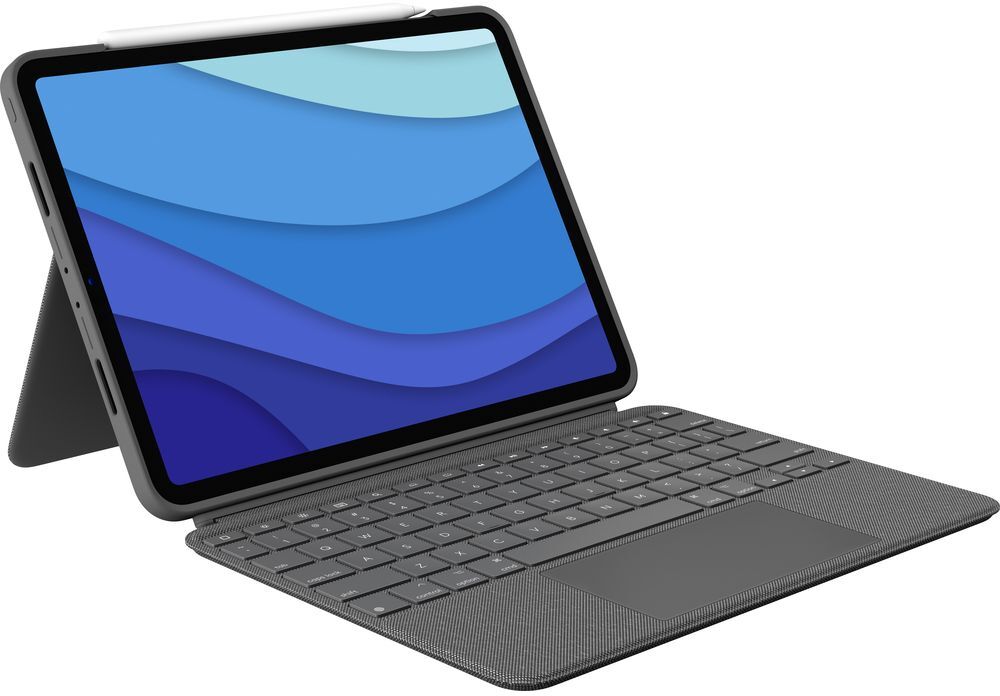 Logitech Combo Touch iPad Pro 11" Keyboard Folio Case - Grey, Grey