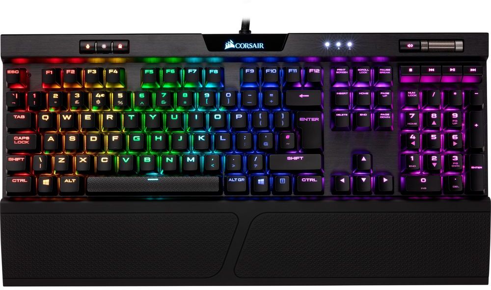 Corsair K70 RGB MK.2 Mechanical Gaming Keyboard - Red Switches, Red