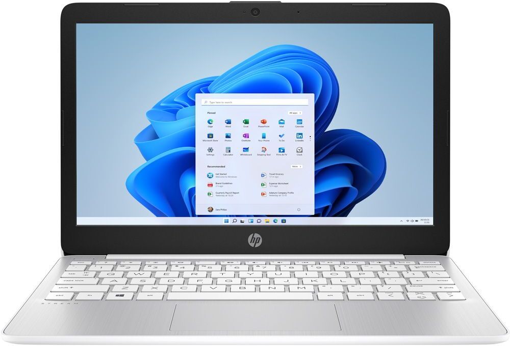 HP Stream 11-ak0512sa 11.6" Laptop - Intel Celeron, 64 GB eMMC, White, White