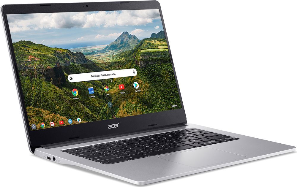 Acer 314 Touch 14" Chromebook - MediaTek MT8183C, 128 GB eMMC, Silver, Silver