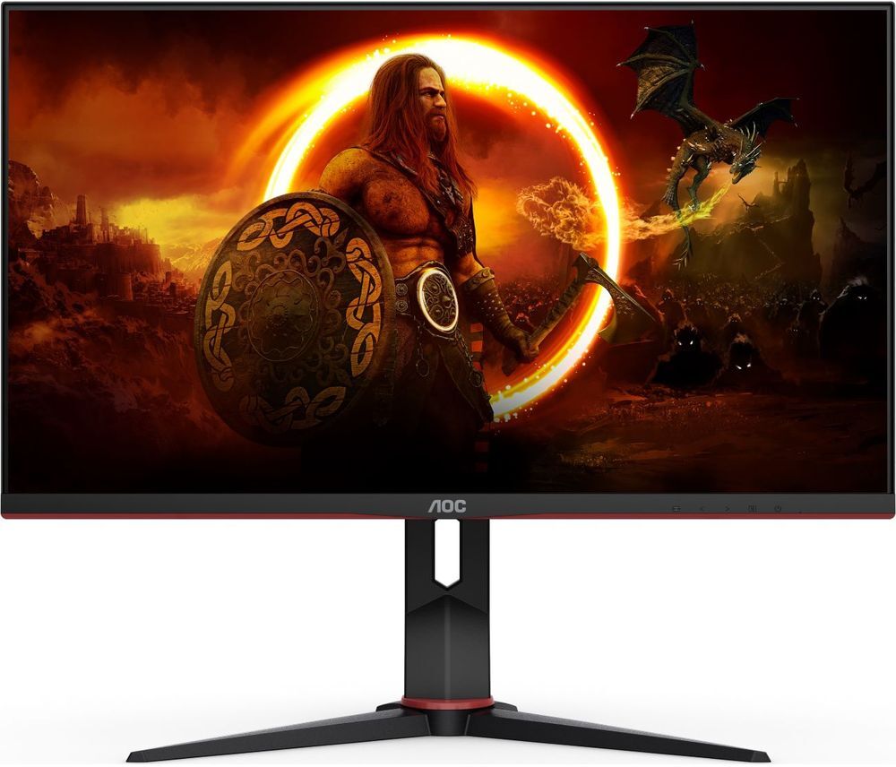 AOC U28G2XU/BK 4K Ultra HD 28" IPS WLED Gaming Monitor - Black, Black