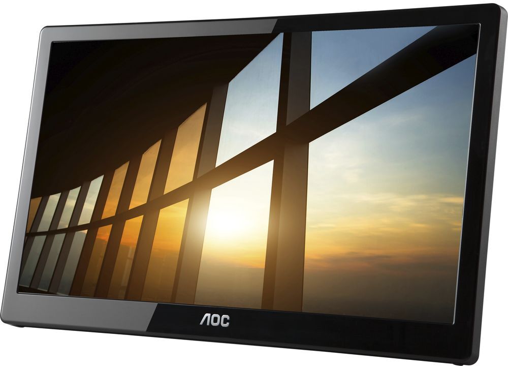 AOC I1659FWUX Full HD 16" LED Portable Monitor - Black, Black