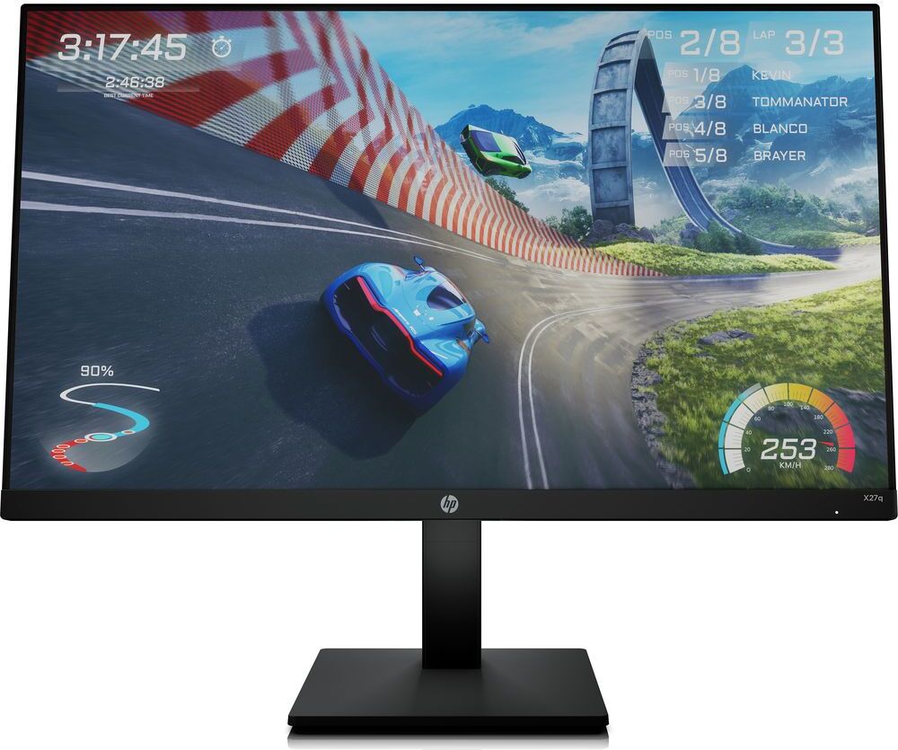 HP X27q Quad HD 27" IPS LCD Gaming Monitor - Black, Black