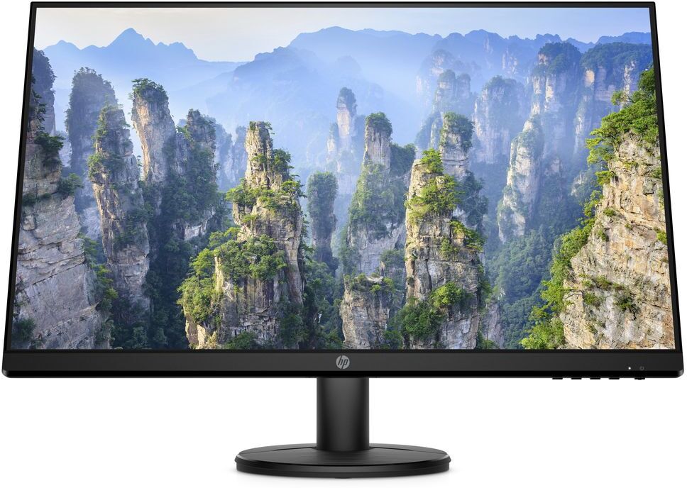 HP V27i Full HD 27" IPS LCD Monitor - Black, Black