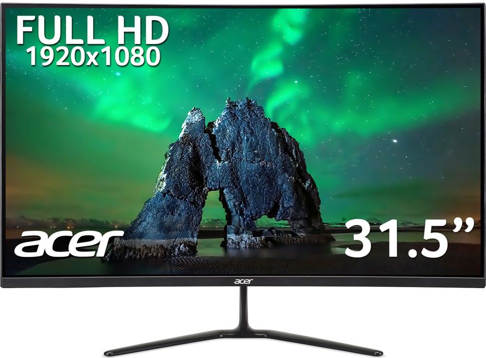 Acer ED320QRPbiipx Full HD 31.5" Curved LCD Monitor - Black, Black