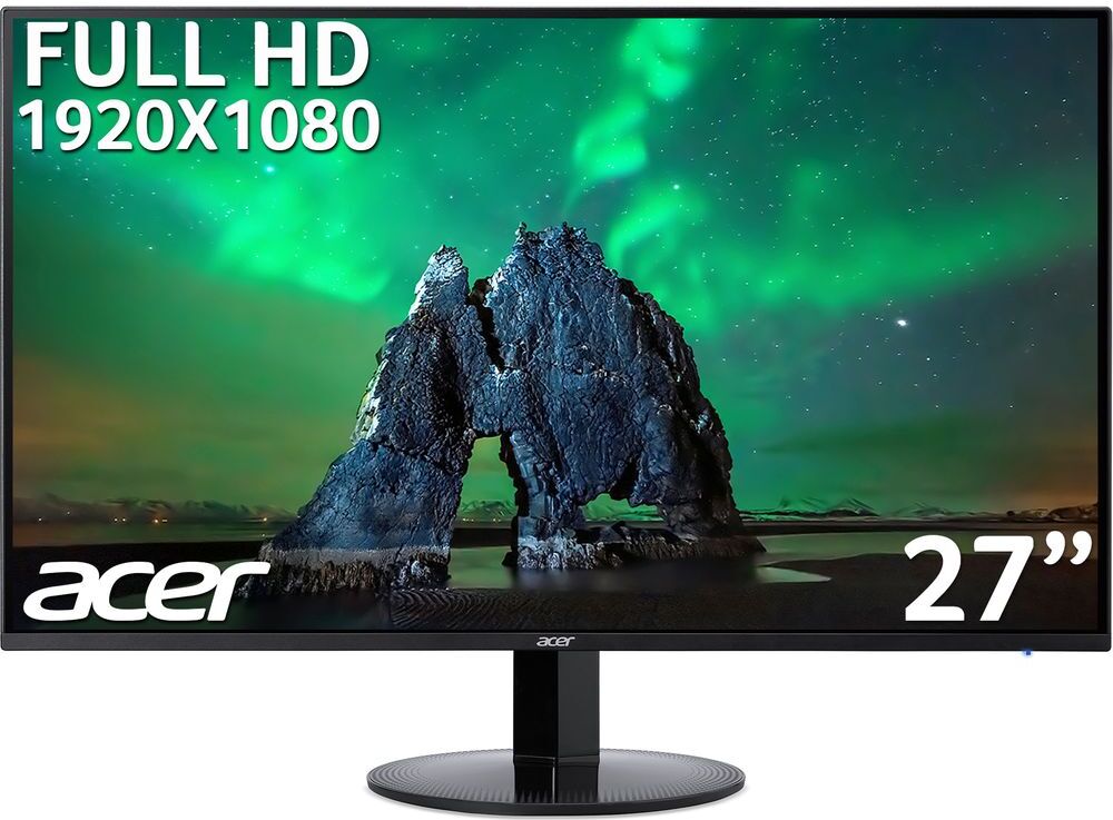 Acer SB271bi Full HD 27" IPS LCD Monitor - Black, Black