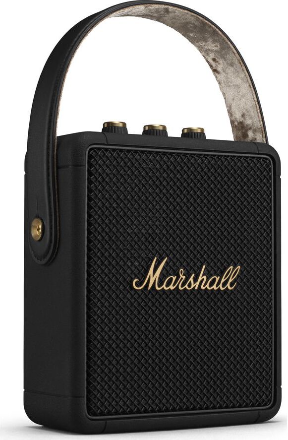 Marshall Stockwell II Portable Bluetooth Speaker - Black &amp; Brass, Black