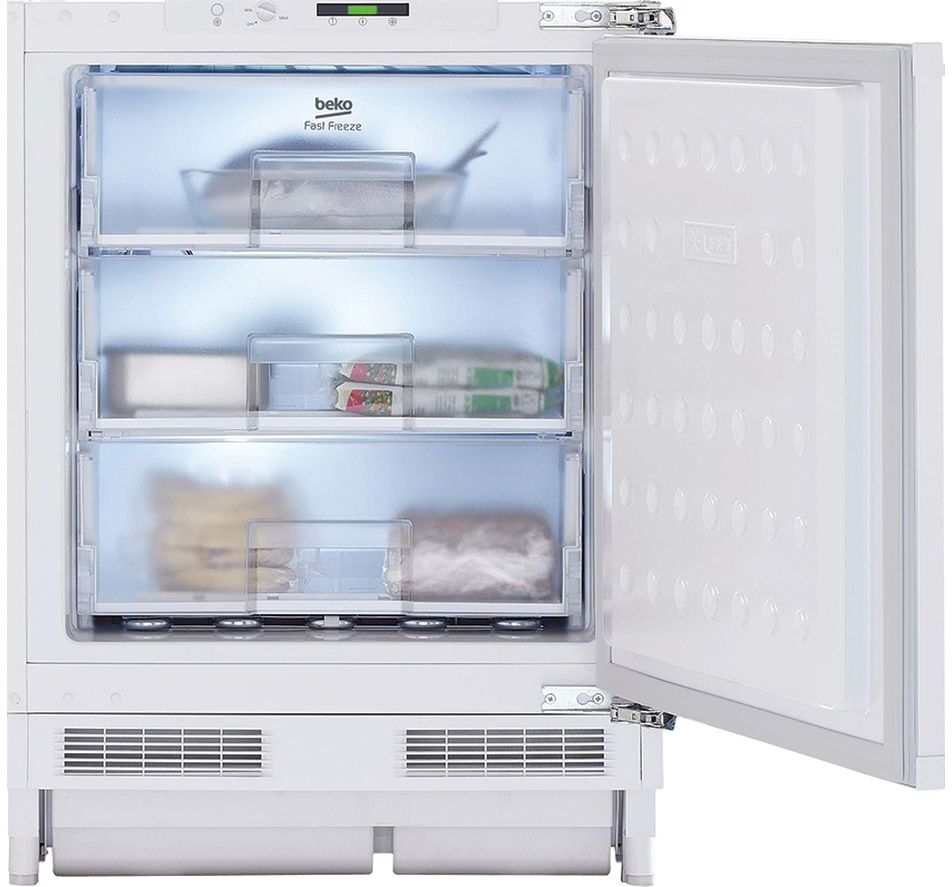 Beko BSFF3682 Integrated Undercounter Freezer - Fixed Hinge