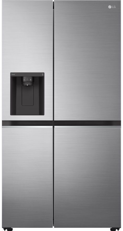 LG NatureFRESH GSLV70PZTF American-Style Smart Fridge Freezer - Shiny Steel