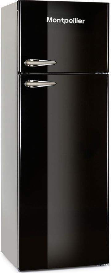 MONTPELLIER Retro MAB346K 80/20 Fridge Freezer - Black, Black