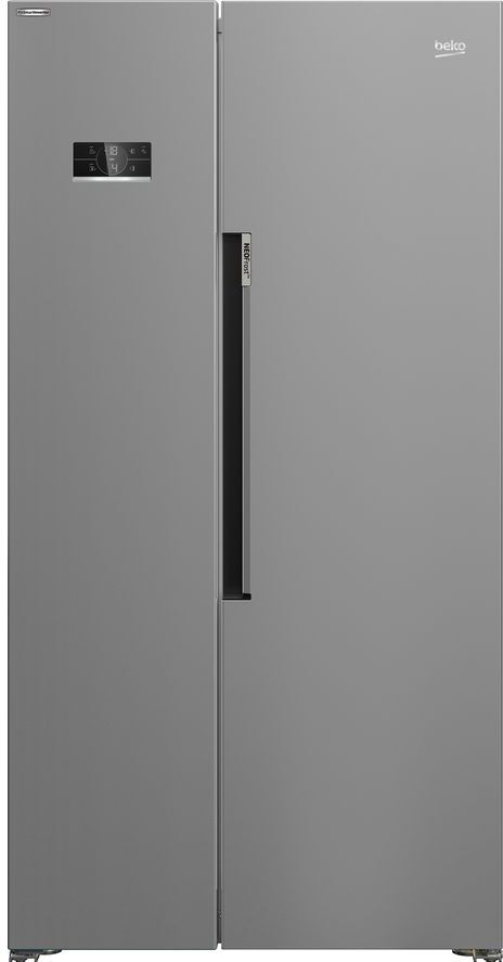 Beko ASL1342S American-Style Fridge Freezer - Silver, Silver