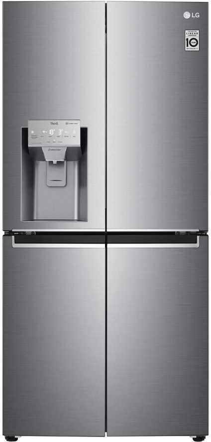 LG NatureFRESH GML844PZ6F Slim American-Style Fridge Freezer - Shiny Steel