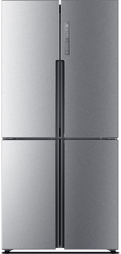 HAIER Cube Series HTF-456DM6 Fridge Freezer - Stainless Steel