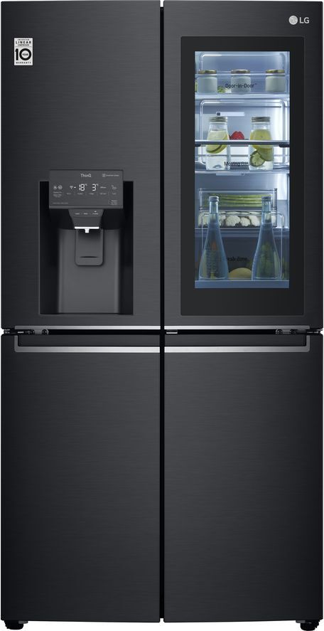 LG InstaView GMX945MC9F American-Style Smart Fridge Freezer - Black, Black