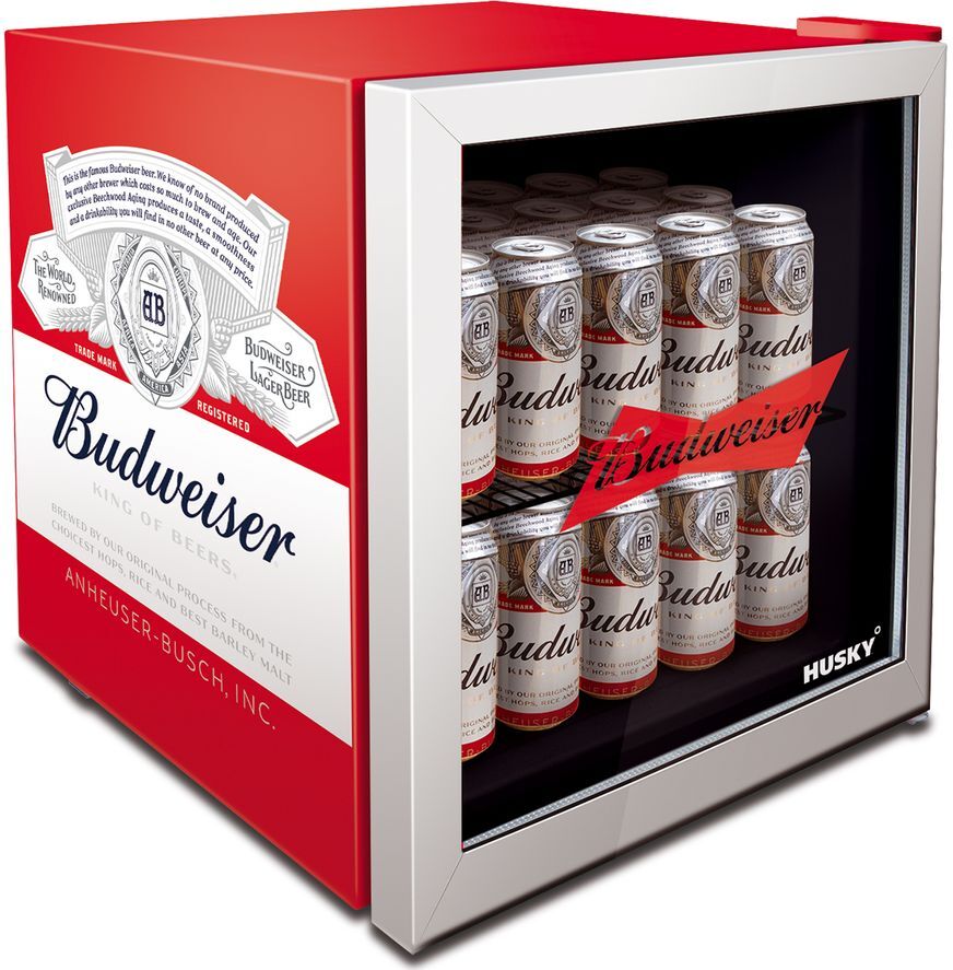 HUSKY Budweiser HUS-HU253 Drinks Cooler - Red, Red