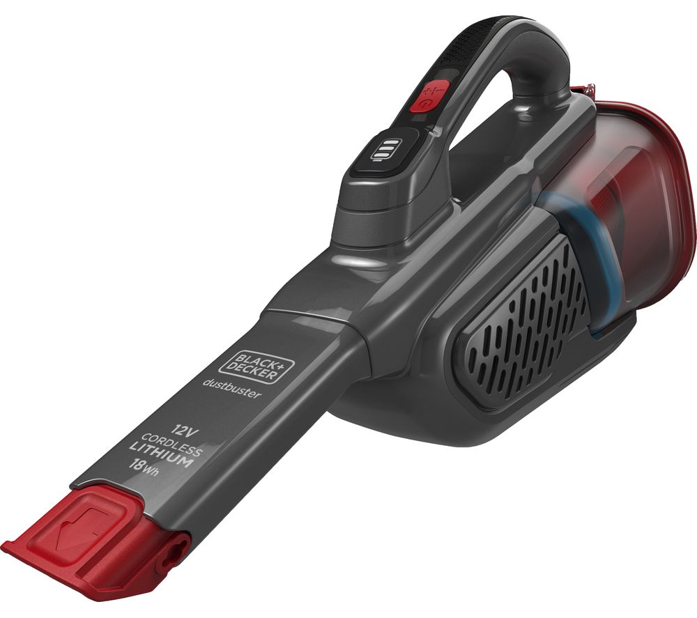 Black & Decker Dustbuster BHHV315J-GB Handheld Vacuum Cleaner - Red &amp; Grey, Black
