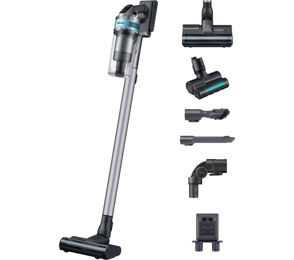 SAMSUNG Jet 75 Pet VS20T7532T1/EU Max 200 W Suction Power Cordless Vacuum Cleaner with Turbo Action Brush - ChroMetal &amp; Teal Mint, Teal