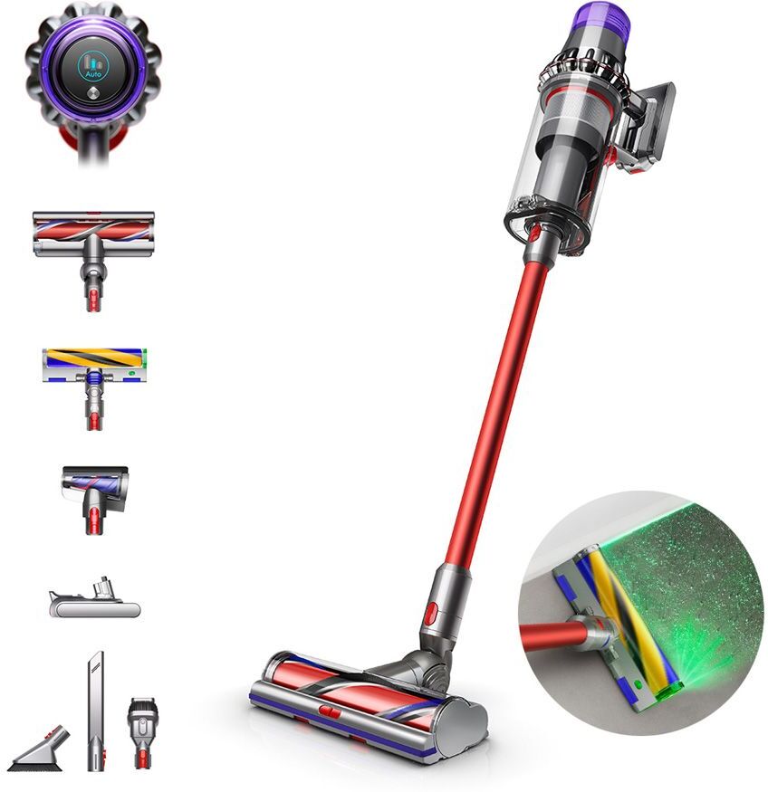 Dyson Outsize Absolute Cordless Vacuum Cleaner - Red &amp; Nickel, Red