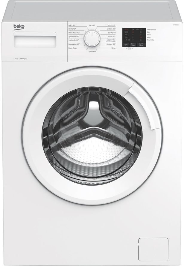 Beko RecycledTub WTK84011W 8 kg 1400 Spin Washing Machine - White, White