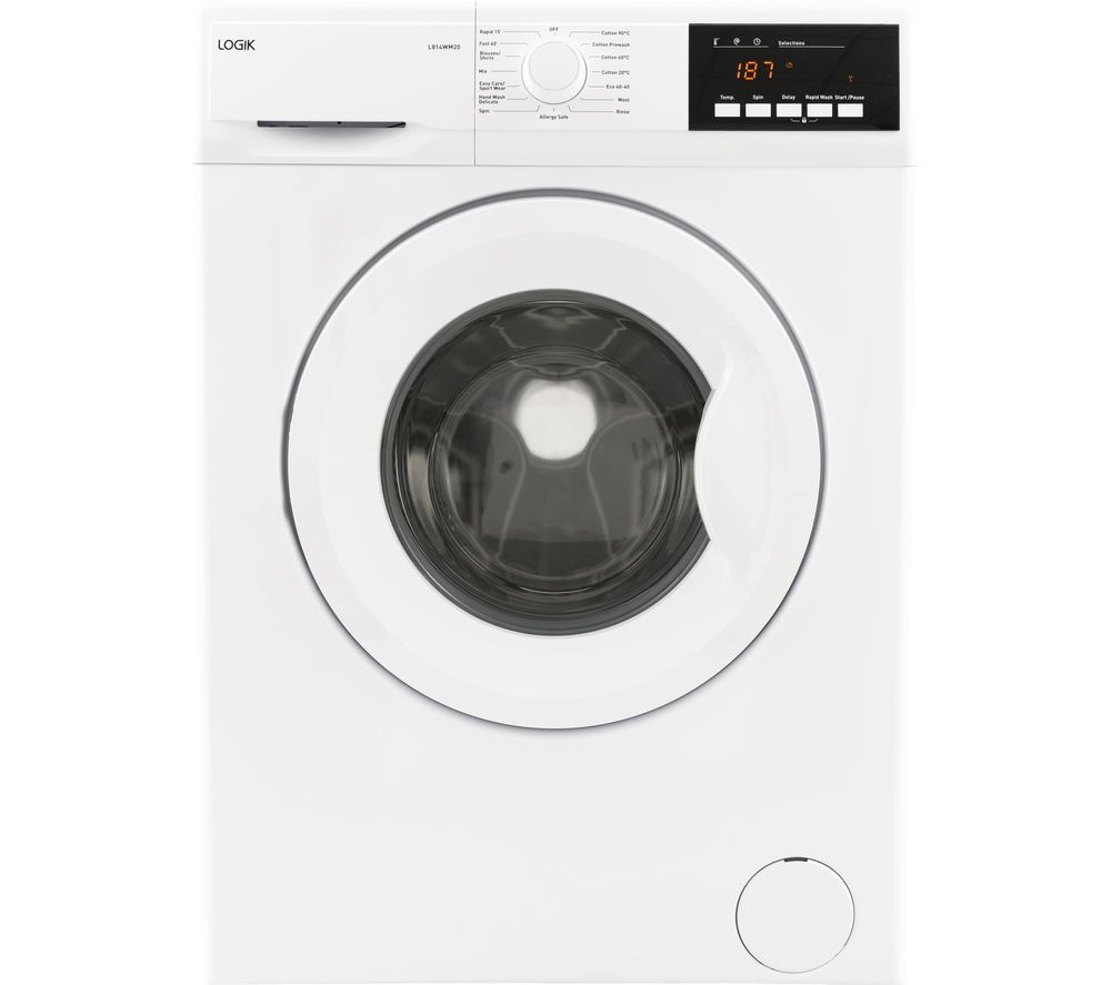 LOGIK L814WM20 8 kg 1400 Spin Washing Machine - White, White
