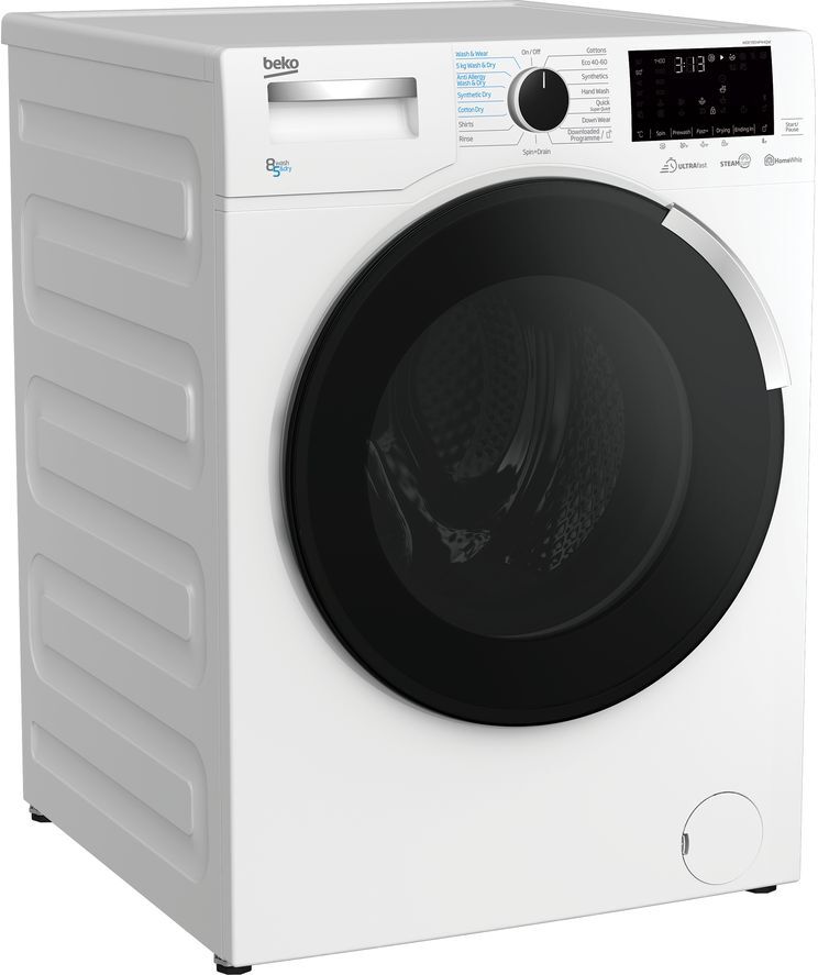 Beko Ultrafast RecycledTub WDEY854P44QW Bluetooth 8 kg Washer Dryer - White, White