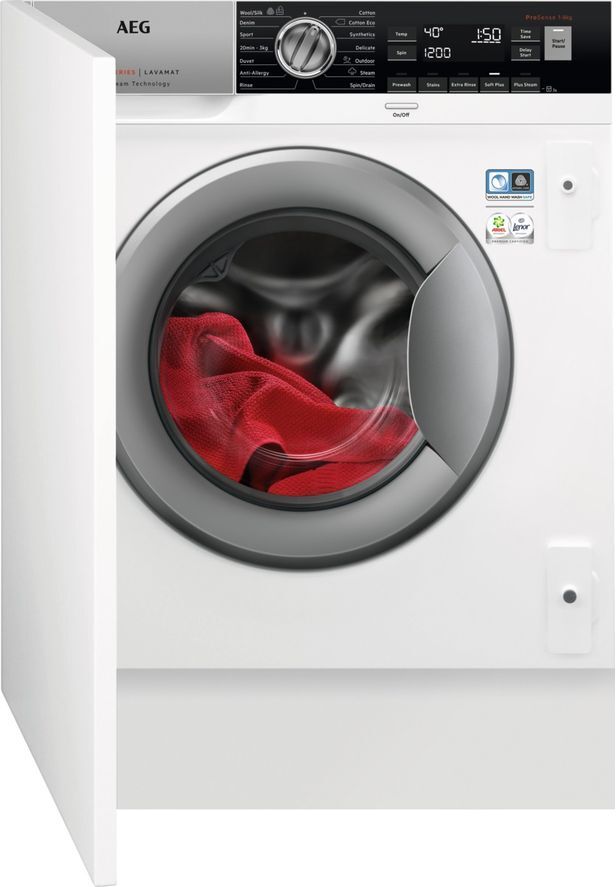 AEG 7000 Series L7FC8432BI Integrated 8 kg 1400 Spin Washing Machine