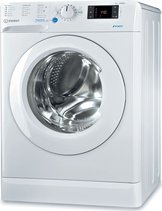 Indesit Innex BWE 71452W UK N 7 kg 1400 Spin Washing Machine - White, White