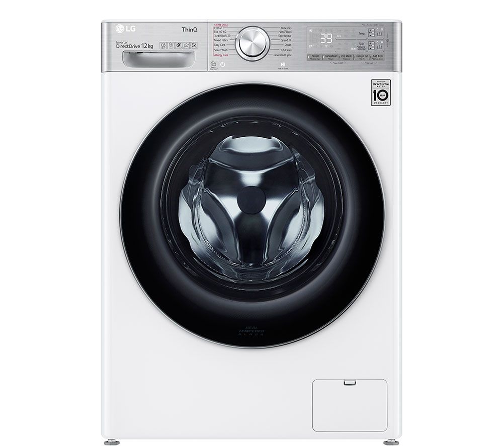 LG EZDispense with TurboWash 360 V11 F4V1112WTSA WiFi-enabled 12 kg 1400 Spin Washing Machine - White, White