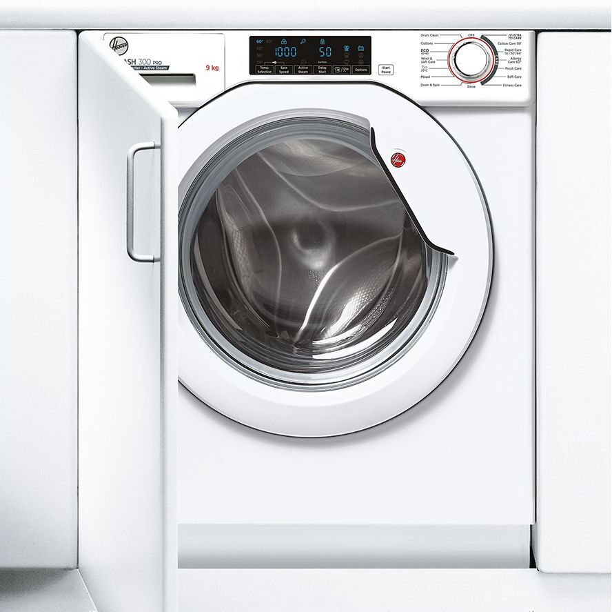 Hoover H-WASH &amp; DRY 300 Pro HBDOS695TMET WiFi-enabled Integrated 9 kg Washer Dryer - White, White