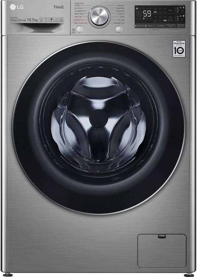 LG EZDispense TurboWash with AI DD V7 F4V710STSA WiFi-enabled 10.5 kg 1400 Spin Washing Machine - Graphite, Graphite