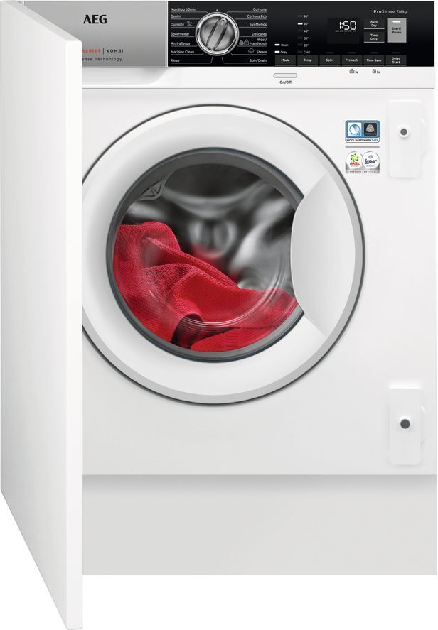 AEG 7000 Series L7WE7631BI Integrated 7 kg Washer Dryer