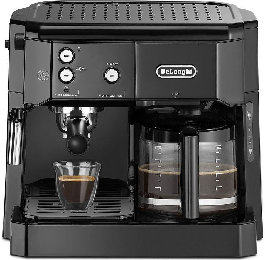 DeLonghi Combi BCO411.BK Filter &amp; Pump Coffee Machine - Black, Black