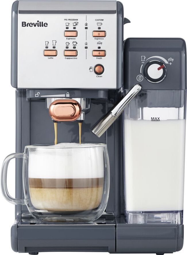 BREVILLE One-Touch VCF109 Coffee Machine - Graphite Grey &amp; Rose Gold, Graphite