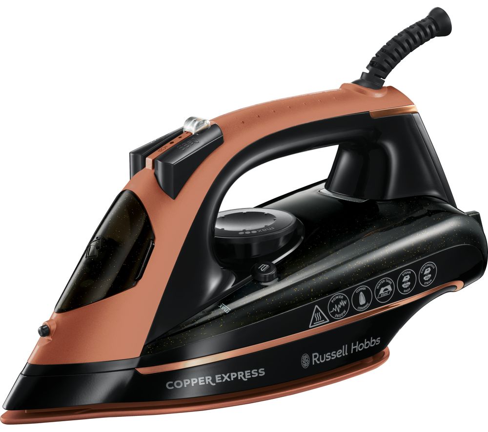 Russell Hobbs 23975 Copper Express Steam Iron - Copper &amp; Black, Black