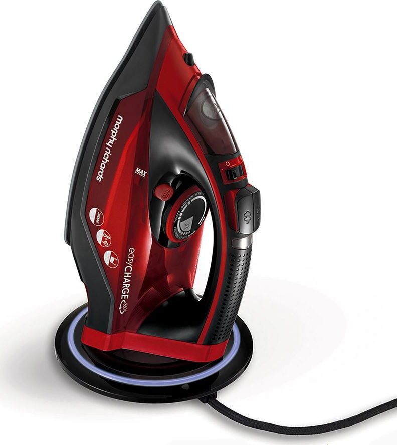 MORPHY RICHARDS Easycharge 303250 Cordless Steam Iron - Red &amp; Black, Red