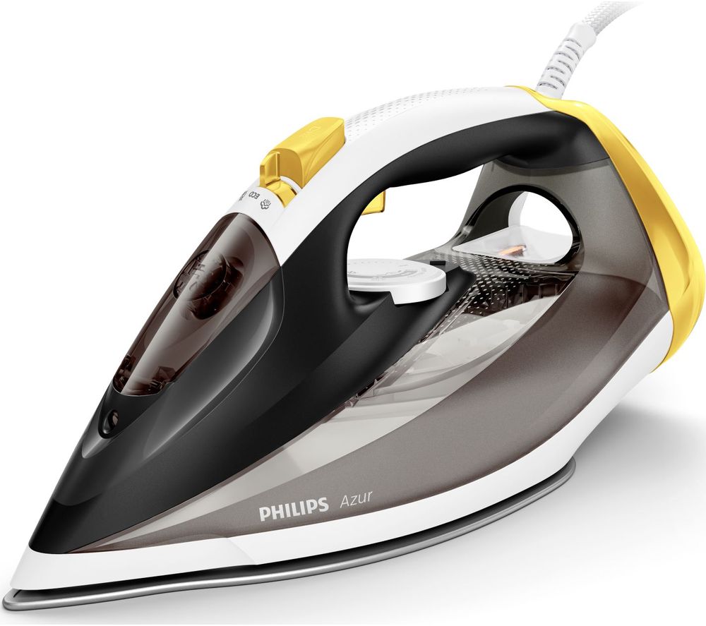 Philips Azur GC4537/86 Steam Iron - Black &amp; Yellow, Black