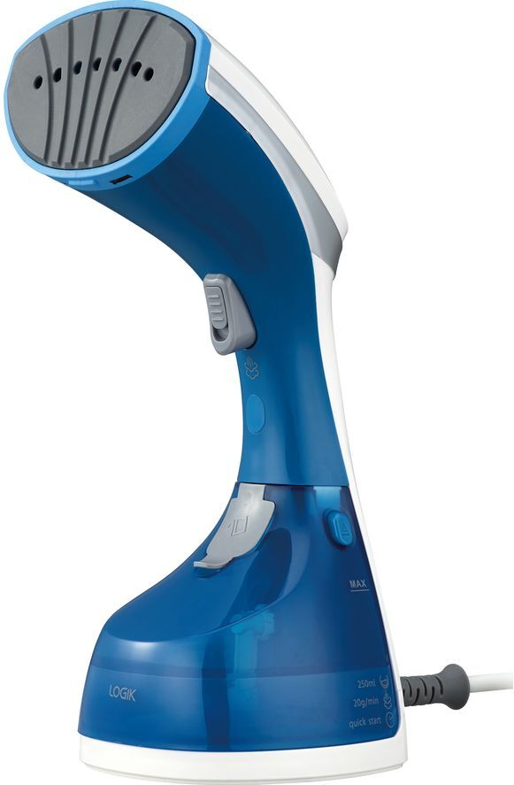 LOGIK LGSB20 Hand Steamer - Blue &amp; White, Blue