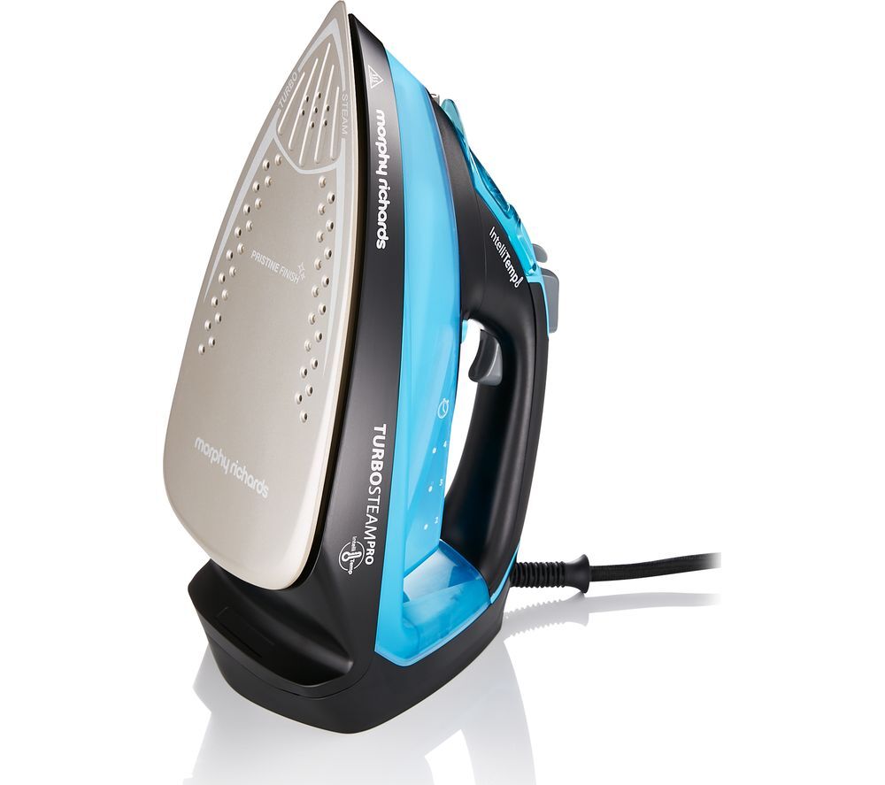 MORPHY RICHARDS Turbosteam Pro Intellitemp 303210 Steam Iron - Blue &amp; Black, Blue