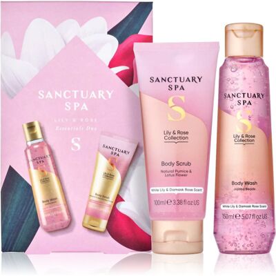 Sanctuary Spa Lily & Rose Essentials Gift Set double Sanctuary Spa Lily & Rose Essentials Gift Set double