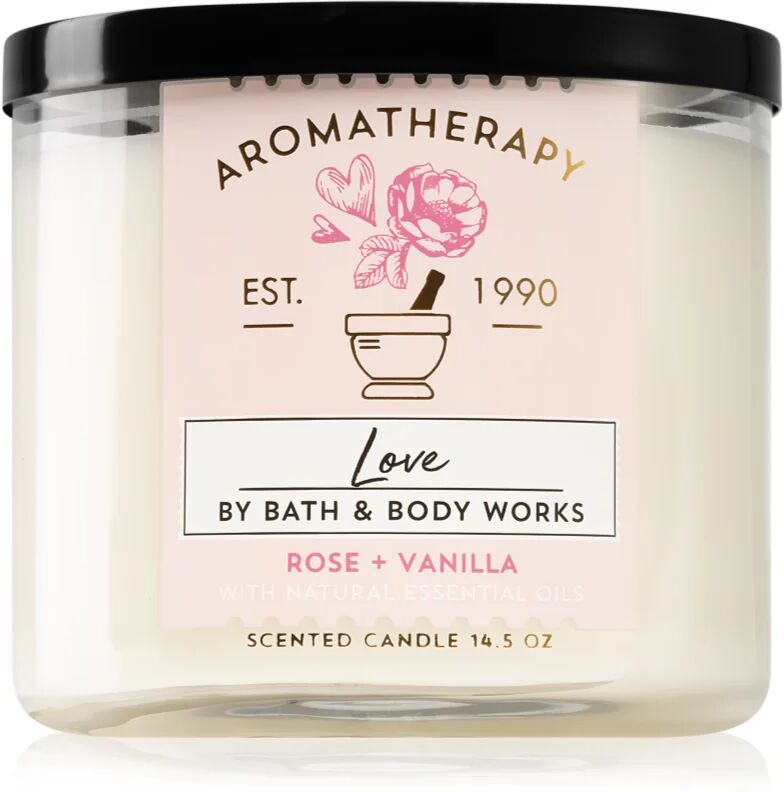 Bath & Body Works Aromatherapy Rose & Vanilla scented candle 411 g