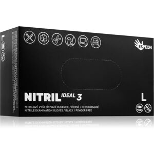 Espeon Nitril Ideal3 Black nitrile powder-free gloves size L 100 pc Espeon Nitril Ideal3 Black nitrile powder-free gloves size L 100 pc