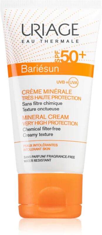 Uriage Bariésun Mineral Cream SPF 50+ Mineral Protection Face and Body Cream SPF 50+ Waterproof 50 ml