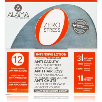 Alama Professional Zero Stress Lozione Anticaduta 12x6ml - Hair Loss Treatment Alama Professional Zero Stress Lozione Anticaduta 12x6ml - Hair Loss Treatment